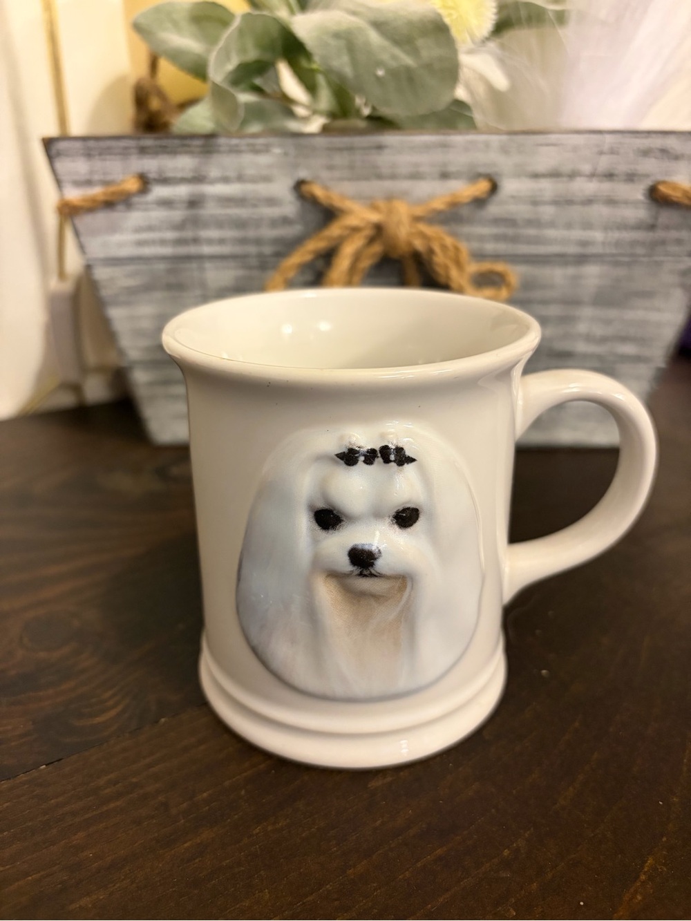 MALTESE Dog Coffee Cup Mug 3D XPRES Best Friends Orig - Barbara Augello 2002